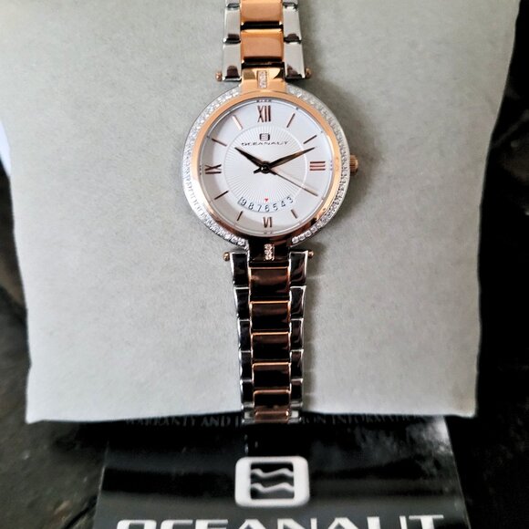 Oceanaut Women's 2-Tone Rose Gold With Swarovski Crystals Watch - Picture 7 of 7